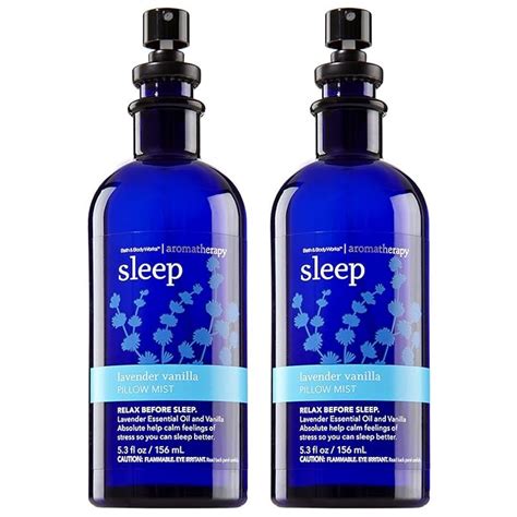 purple bath and body works spray|sleep lavender vanilla pillow mist.